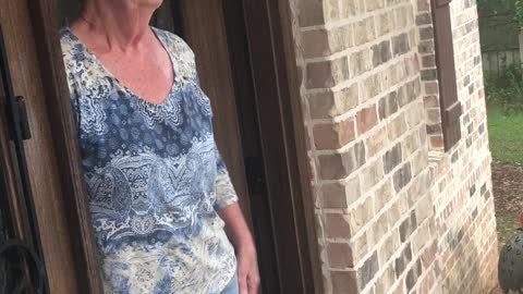 Woman Receives Strange Proposal at Front Door