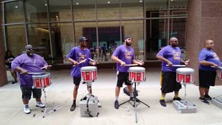 Royal Lancers Drum Corps Playing Streetbeat at Blues Festival ( w/Henry Emphrey )