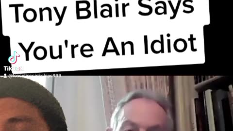 Tony Blair says your stupid for not getting 💉