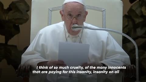 ’The innocent pay for war' - Pope Francis on Daria Dugina killing