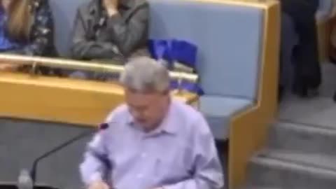 Canadian citizen receives a standing ovation after laying out Klaus Schwab’s plan to enslave the world. 🔥