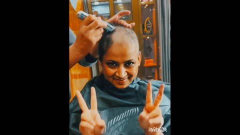 Maharashtra Beautician Promo 12 Women's Headshave Donation