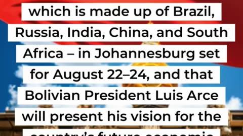 Bolivia's Bold Move: Joining BRICS for Sustainable Development