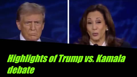 Highlights of Donald Trump and Kamala Harris presidential debate