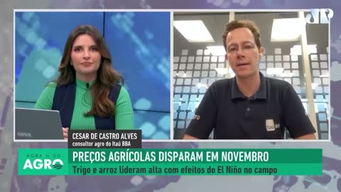 Preços agrícolas disparam em novembro: El Niño e guerra na Ucrânia são os principais fatores