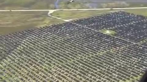 NOW THIS IS INTERESTING：Hail storm in Damon, Texas on 3⧸24⧸24 destroys 1,000’s of acres of solar