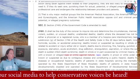 California Crazy: AB 2223 Perinatal Deaths Getting free Pass under Penalty of Civil Suits