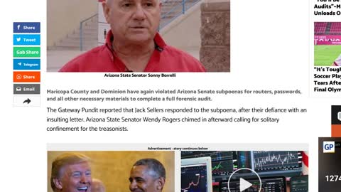 Arrest Arizona Treasonist Maricopa County Board of Supervisors China Jack Sellers & Co