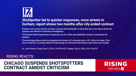 Chicago CANCELS Shotspotters Technology After Advocates Say it's RACIST & EXPENSIVE: Rising Reacts