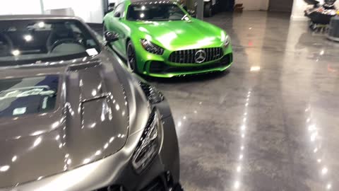 AMGs GT,and F1 race car