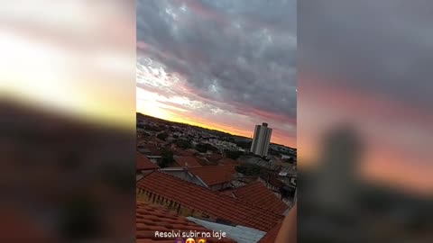 Por do sol na lage