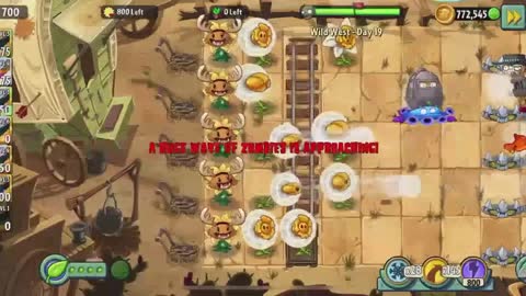 Plants vs Zombies 2 Wild West - Day 19