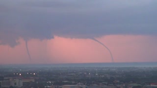 Waterspouts over Laguna de Bay, Philippines, 30 May 2020