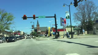 Drive through Mooresville Indiana street fair