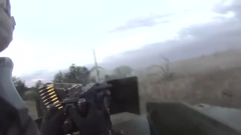 UkraineWar | RPG Bursts Right Next To American Humvee Gunner In Ukraine | GoPro Helmet Cam