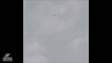 Black Triangular Shaped UFO Spotted Hovering Over Islamabad In Pakistan