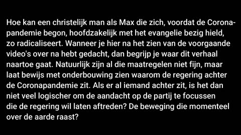 6. Max vd Berg FvD gestuurd Max let uit waarom hji bij Hugo de Jonge aan de deur was geweest