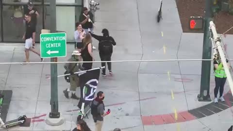 Security Does NOTHING While ANTIFA Attacks Conservative Woman at Event in Colorado