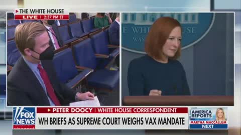 Doocy asks Psaki about Biden saying "Google COVID tests near me."