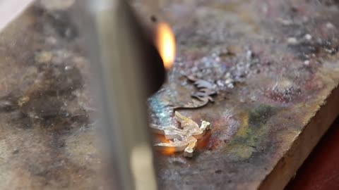 turning rusty bolt into sword pendant - sword pendant making