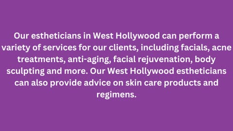 Facials West Hollywood