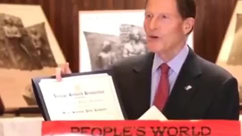 Senator Richard Blumenthal of Connecticut affirms Democrat commitment to communist agenda