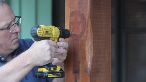 Install Flagpole Porch Bracket