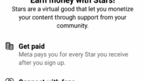 Facebook stars monetization setup 2023