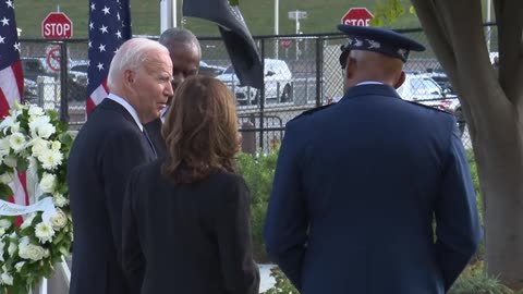 President Biden and Vice President Harris Participate in a Wreath Laying Ceremony at the Pentagon!