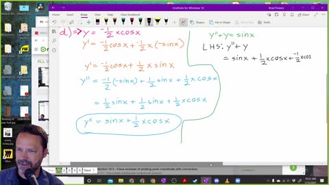 Calculus 2 - Section 9-1 - Class Example - checking solutions to Differential Equations