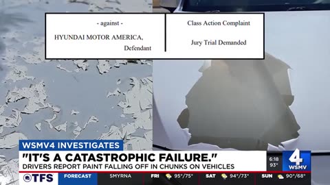 KIA..CHANNEL 4 NASHVILLE TN Drivers report paint falling off in chunks on vehicles