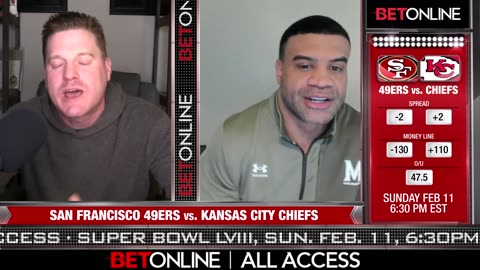 Super Bowl LVIII Preview, Shawne Merriman Interview & Expert Game Breakdown | BetOnline All Access