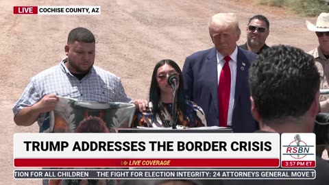 WATCH: Jocelyn Nungaray’s Mother Speaks Out at Trump Border Visit in AZ - 8/22/24