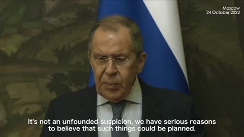 Lavrov: Russia has concrete information regarding Ukraine planning 'dirty bomb'