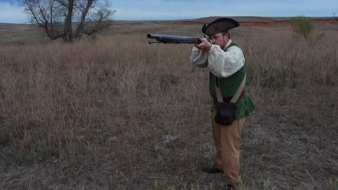 brown bess practical accuracy test. 200 gr. charge!!!