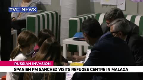 (SEE VIDEO) Spanish PM Sanchez Visits Refugee Centre in Malaga