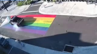 Pride Flag Burnout