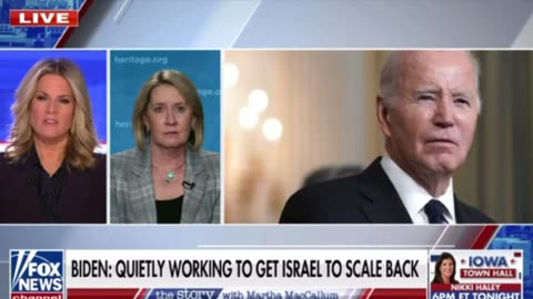 Biden quietly working to get Israel to scale back?