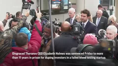 Holmes sentenced to 11 years for Theranos fraud