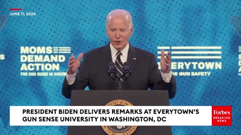 President Biden Calls For Universal Background Checks And The Banning Of Assault Weapons