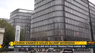 China Vanke's sales slump 24% in August, transactions shrink 10% | World Business Watch | WION