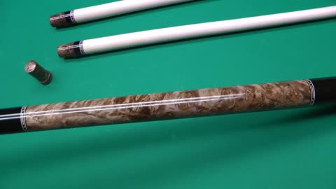 Pool Cue Building- Coos Cues Maple Burl & African Blackwood Complete