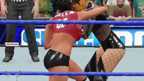 Nikki Bella Triple Punch Fury on Becky Lynch in WWE 2K23