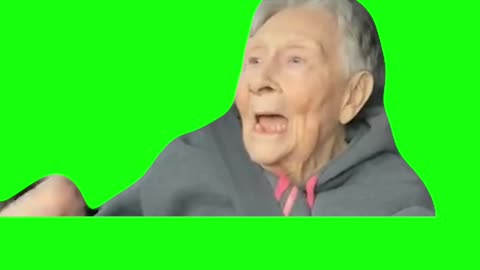 Old Lady Singing “La La La La” | Green Screen