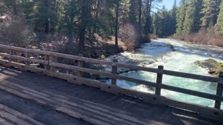 River Views from Wizard Falls Hatchery Bridge – Metolius River – Central Oregon