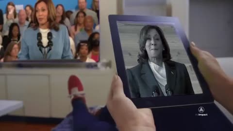 New Trump ad shows Kamala Harris "debating" herself