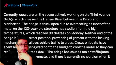 BRONX BRIDGE CLOSED IN ALL DIRECTION - 2.7 MILLION IN THE DARK