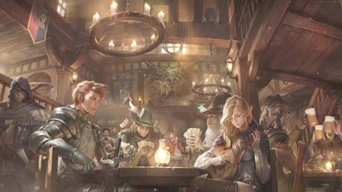 Tavern atmosphere imbued with medieval fantasy music