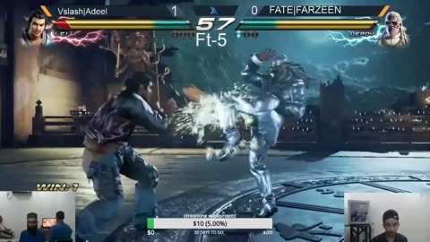 Tekken7 Vslash Hafiz Adeel (Lei) p1 VS Fate Farzeen (Leroy) P2 FT5