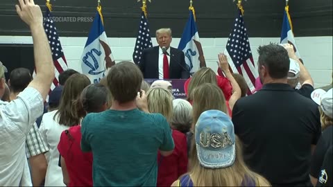 Trump reacts to Biden's Air Force Academy tumble